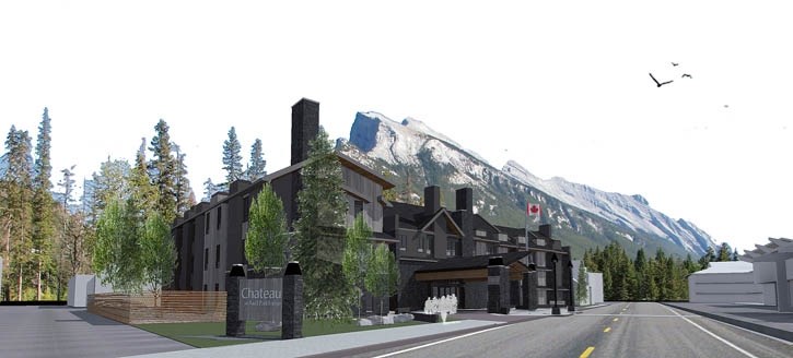 An artist’s rendering of the proposed redevelopment of Banff’s Homestead Inn.