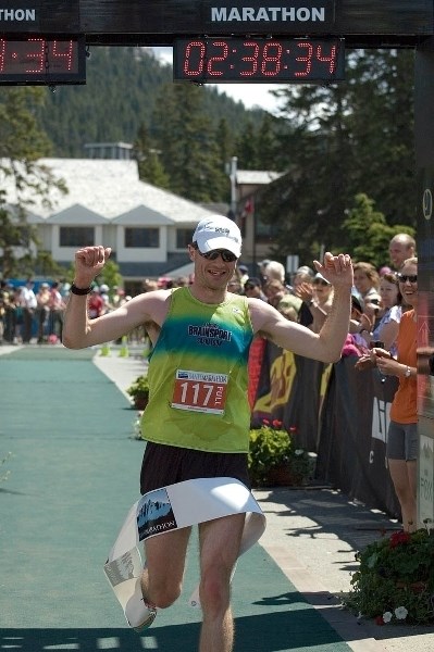 Banff marathon runner.