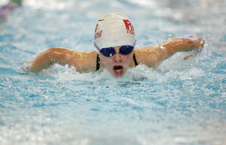 Riptides’ Joanna Robertson swims the 100m individual medley.