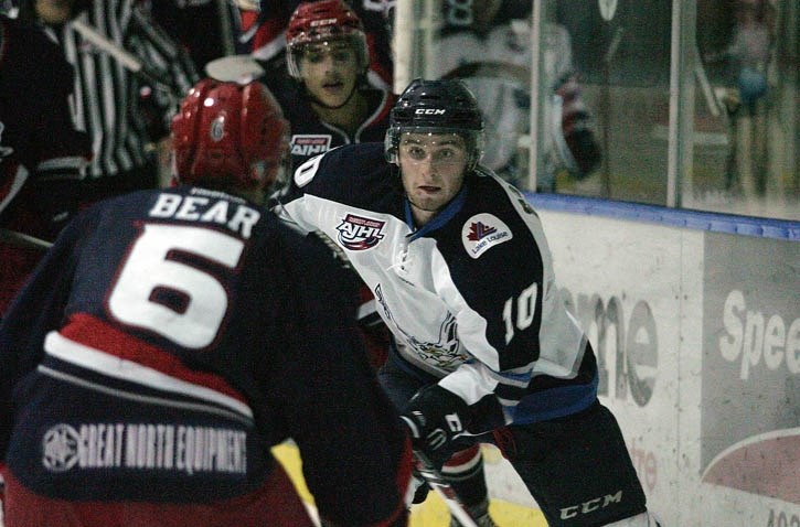 Matt Forchuck in action for the Eagles.