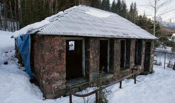 The current state of the Lamphouse from the No. 2 Mine in Canmore.