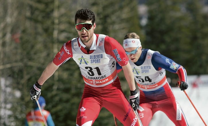 Alex Harvey races at the 2016 cross-country ski world cup in Canmore. RMO FILE PHOTO