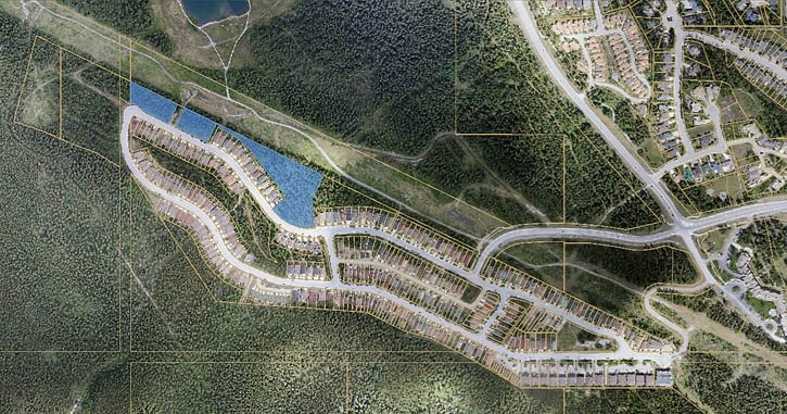 The lands in the Peaks of Grassi subdivision of Canmore subject to a judicial review.