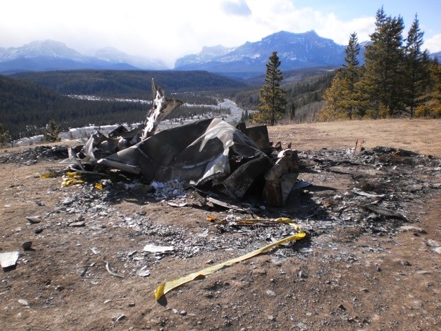 A photo of garbage left behind by weekend campers in the Ghost Valley area. The Alberta Government has announced the public can report land use complaints to the 24-hour