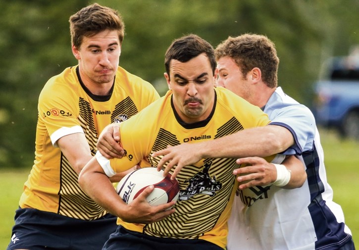 The Banff Bears take on the Outback Barbarians in an exhibition match at the Rec Grounds in Banff on Wednesday (June 29).