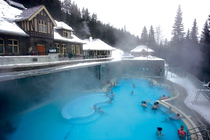 Parks Canada's Upper Hot Springs draw thousands of visitors in their personal vehicles. RMO FILE PHOTO