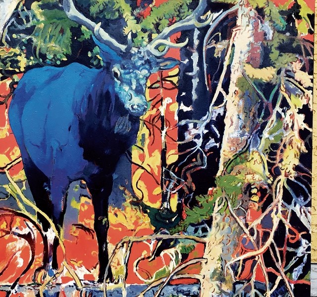 Blue Elk by Karen Maiolo