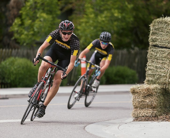 Connor Howe in the Rocky Mountain Road Festival Criterium.