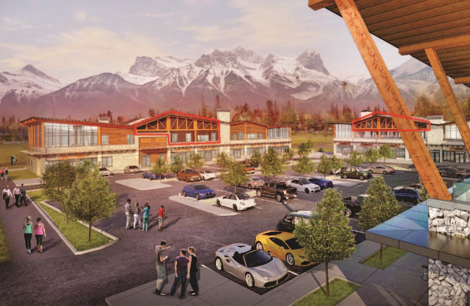 An image of what the Shops of Canmore located at 300 Old Canmore Road might look like once developed. The project received approval for its development permit by the Canmore
