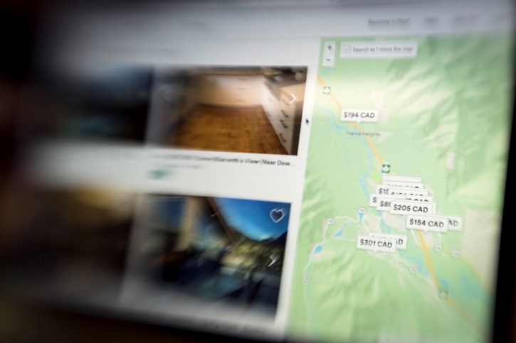 There are close to 300 properties in Canmore listed on Airbnb.