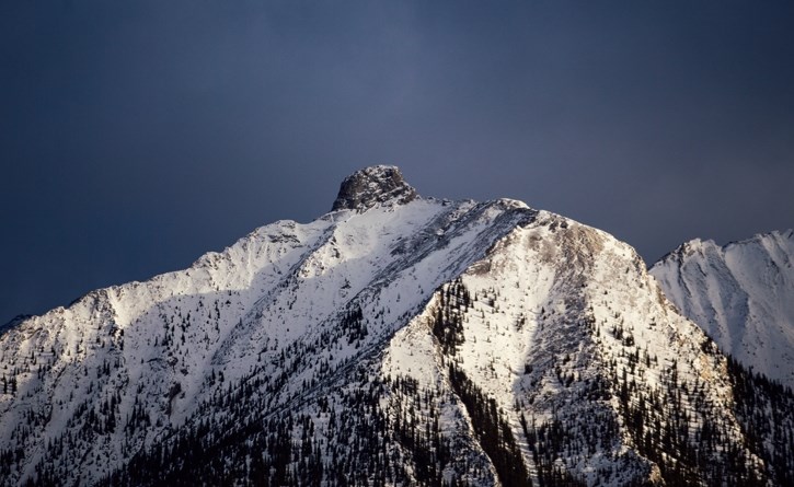 This unfortunately nicknamed peak is pictured in Canmore on Wednesday (Nov. 22). The mountain is under consideration to be ofically named because of the sexist and racist