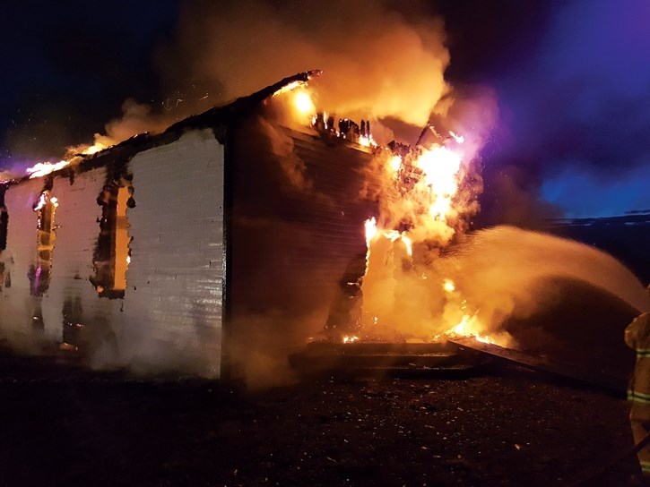 An arson fire destroyed McDougall United Church in May.