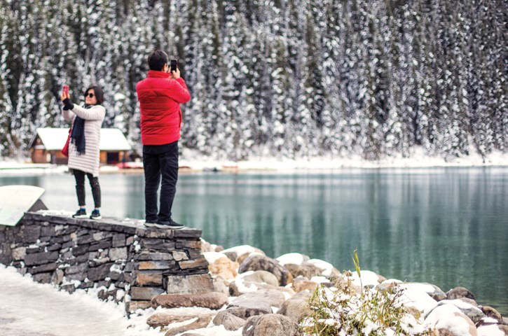 Lake Louise Selfies