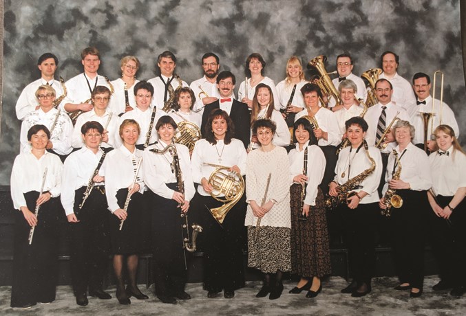 The first ever Valley Winds concert band group shot taken in 1994. SUBMITTED PHOTO