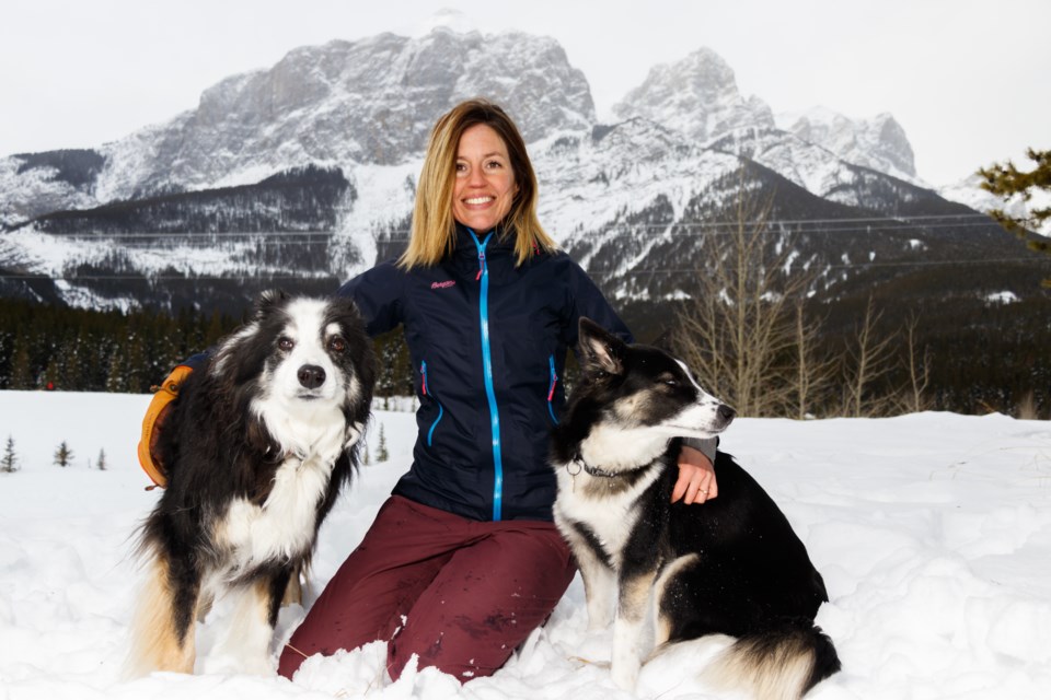 Rachel Rodgers author of the new book Adventures with Adoptable Dogs: An Instagram Guide for Animal Advocates takes her dogs Beans and Anna for walk at Quarry Lake Park on Friday (Jan. 3). CHELSEA KEMP RMO PHOTO