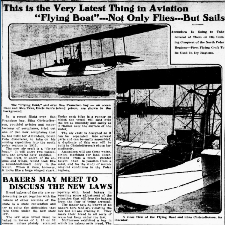 flying boats Tacoma Times June 1913