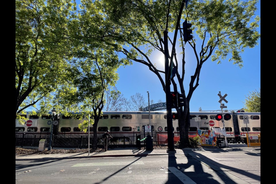 The Redwood City Caltrain station