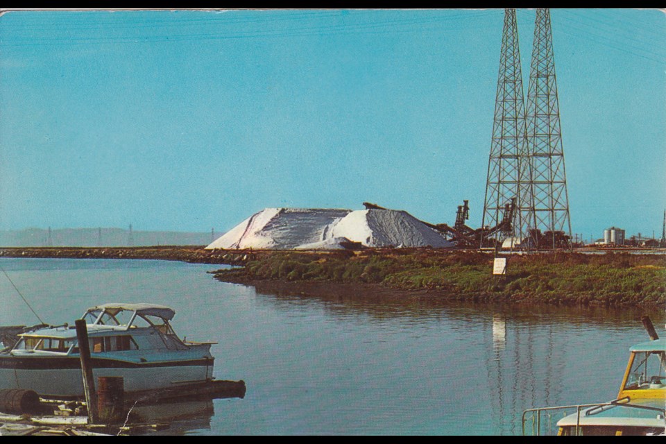 Mountain of Salt at the Redwood City Deep Port, 1960s/70s