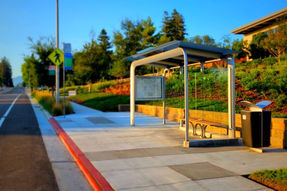 Bus Shelter in Central Silicon Valley