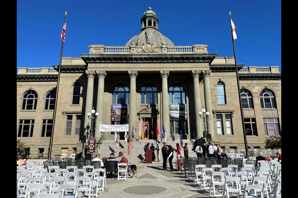 The stage is set for the 10th annual Veterans Day Celebration