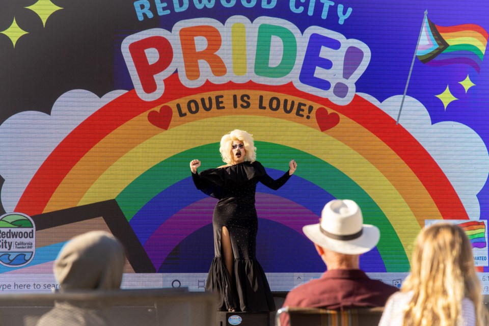 Drag performances were part of the Pride celebration on Wednesday, May 31, 2023. Photo by Devin Roberts.