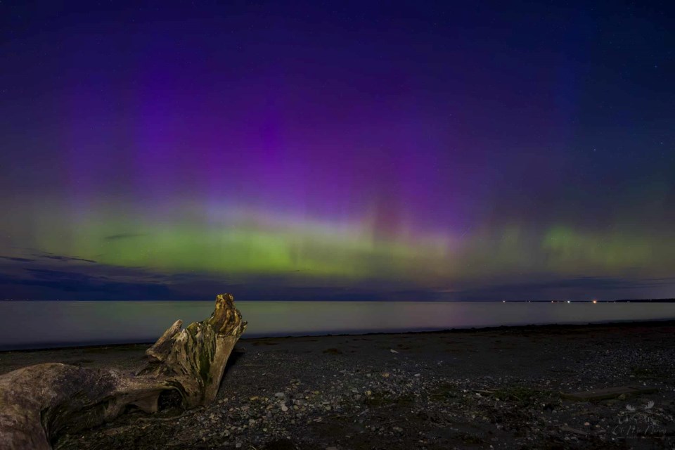 Northern lights in Sarnia-Lambton.