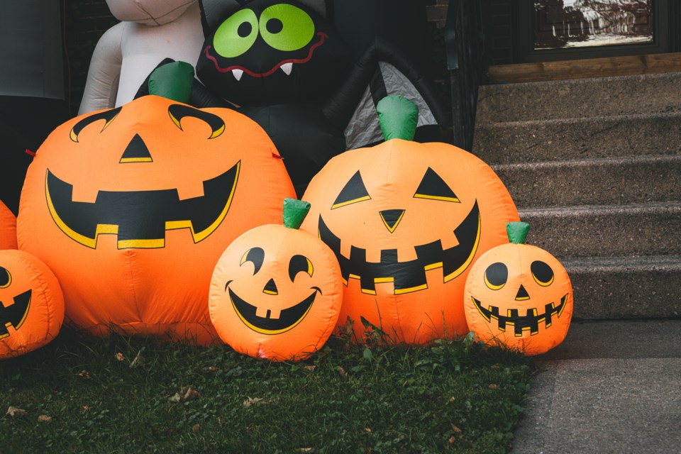 photo taken of a home which was on the Halloween Frights tour organized by Crystal Boulton