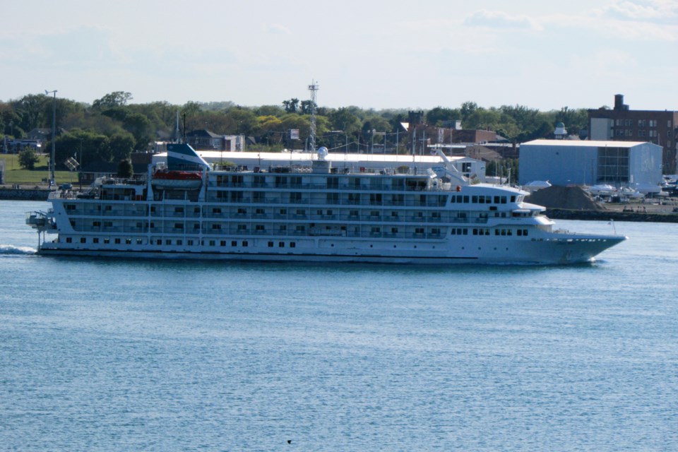 The Pearl Mist passes by Sarnia