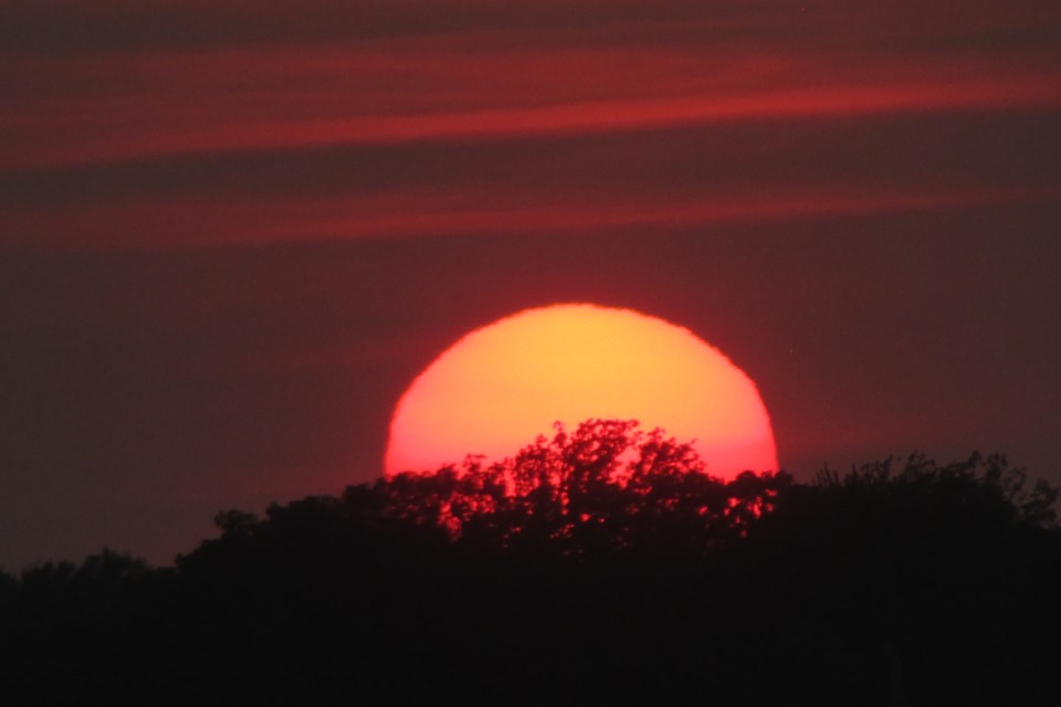 Recent sunsets over Sarnia Bay                      
