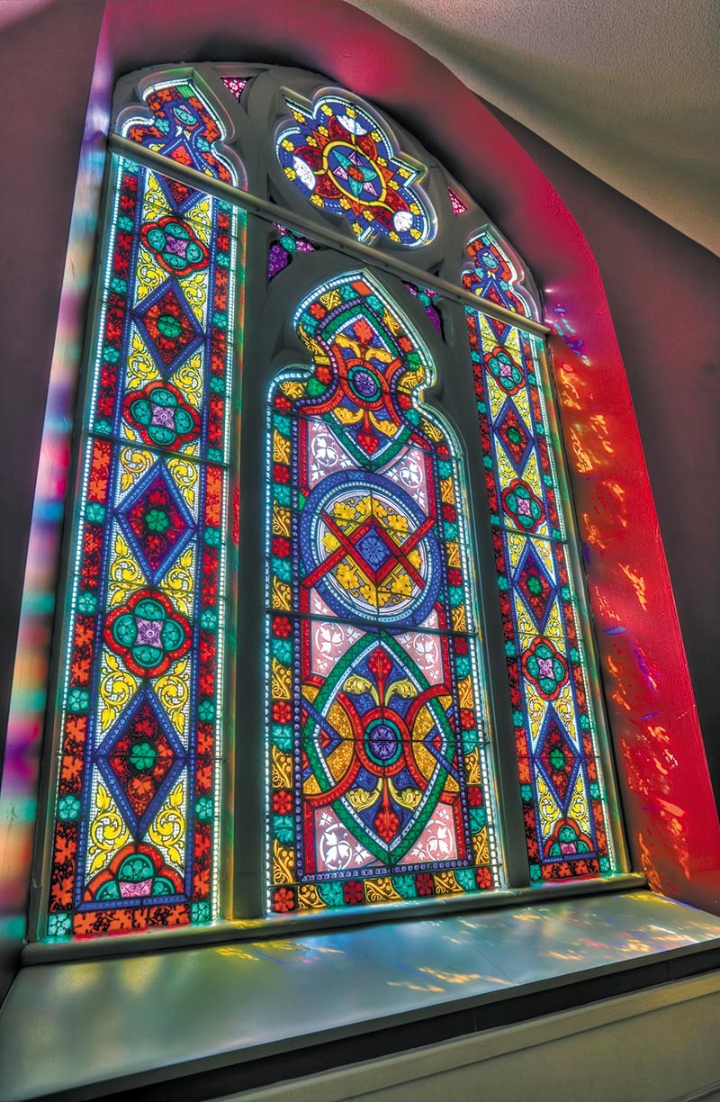 St. Andrews Presbyterian Church stain glass windows