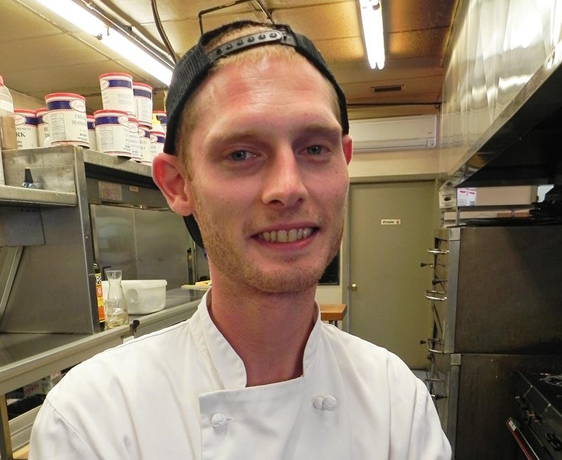 Josh Gadd, the chef at Olive&#8217;s Casual Cuisine on London Line.Cathy Dobson