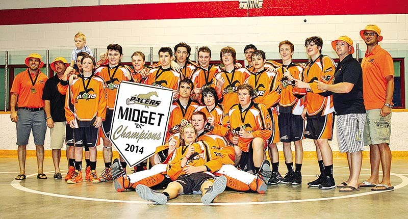 The Sarnia Pacers midget boys lacrosse team.Submitted Photo