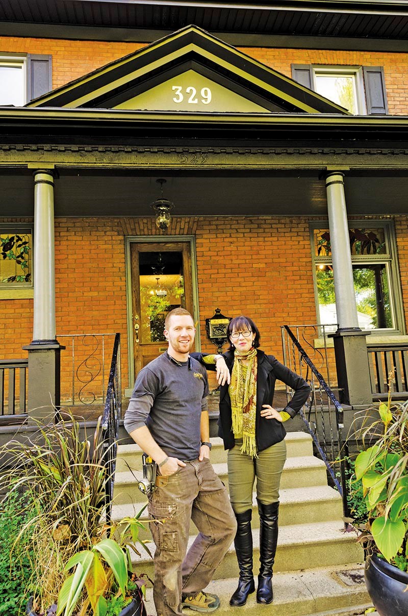 Jordan Parker and Mary Ann Raaymakers stand in front of the completed project. Glenn Ogilvie