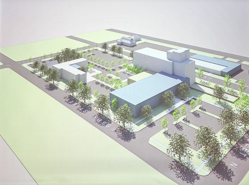 An artist&#8217;s concept of the redeveloped hospital site.