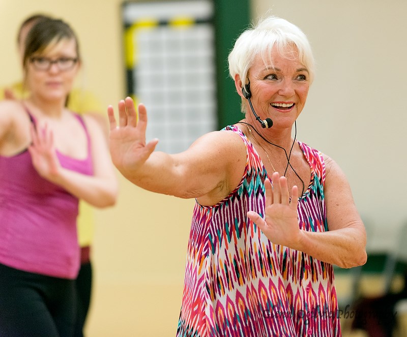 Nia instructor Jo-Ann Pinel leads a class at the Strangway Community Centre.  Glenn Ogilvie