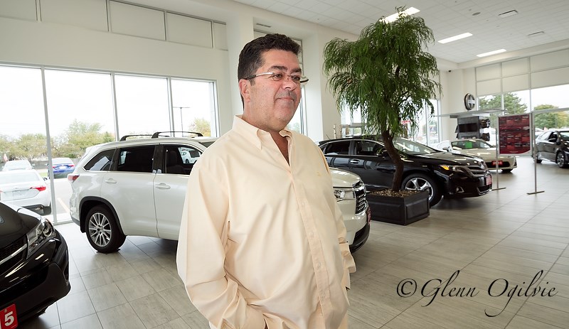 Brian Bailey, of Bailey Toyota in the renovated showroom