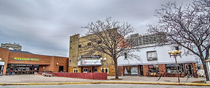 The former Industry Theatre and adjacent building will be coming down to make way for a refurbished Bayside Mall. 
