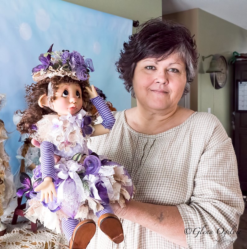 Corunna&#8217;s Kim Arnold with her dolls