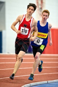 Twins Nick and Caroline Forbes of Northern Collegiate each placed 1st in their respective Junior 1500m events at the York University Indoor Track Meet recently. Bruce Smith, Special to The Journal.