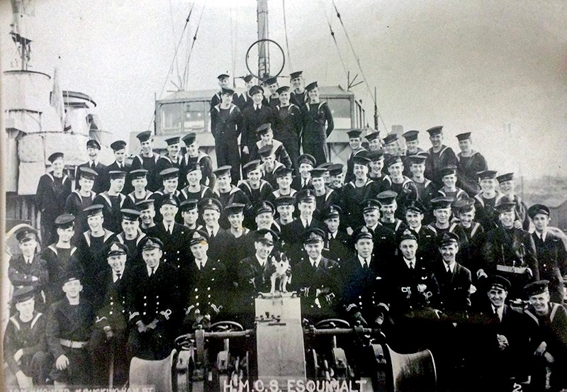 Sixteen members of the crew of the Esquimalt died after their ship was torpedoed and sunk off the coast of Nova Scotia.  Photo courtesy, RCNA Sarnia Branch