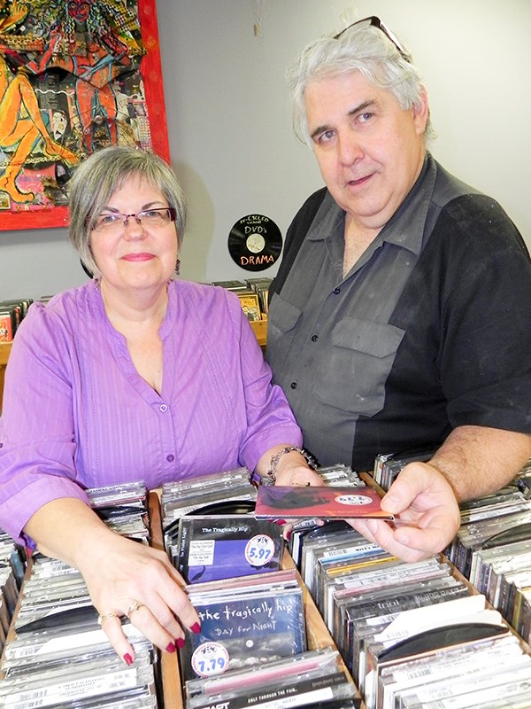 Mary Ann and Roland Peloza of The Cheeky Monkey record store. Cathy Dobson