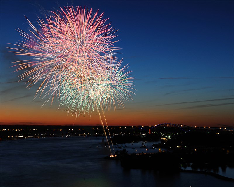 2010 Canada Day Fireworks- On The Front Balcony-11&#215;14