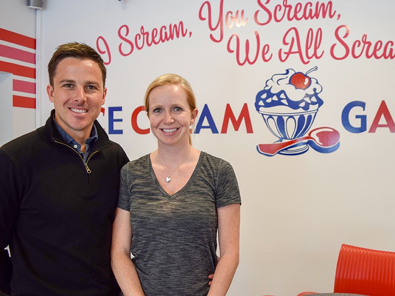 Andrew and Holly Howell, owners of Ice Cream Galore.Cathy Dobson