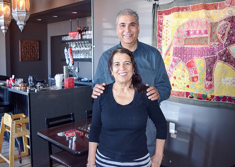 Manjit Singh and Balwinder Kaur, owners of Sitara Indian Cuisine.Cathy Dobson