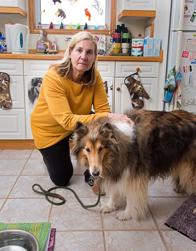 Georgette Parsons and her nine-year-old collie Maggie.Troy Shantz