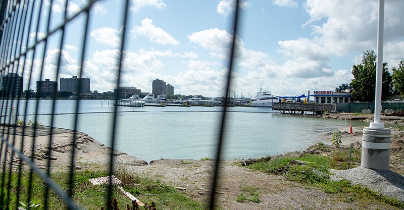 Progress on Sarnia&#8217;s yet-to-be completed boat launch. Troy Shantz