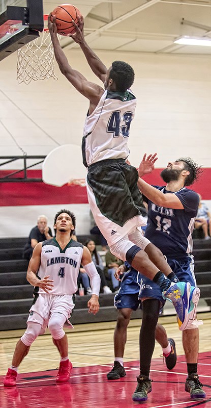 2017-10-21 OCAA Lambton College Mens Basketball &#8211; vs UTM &#8211; LC Won 84-43