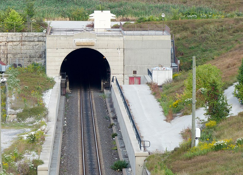 The Canadian portal of the St. Clair River Tunnel.George Mathewson