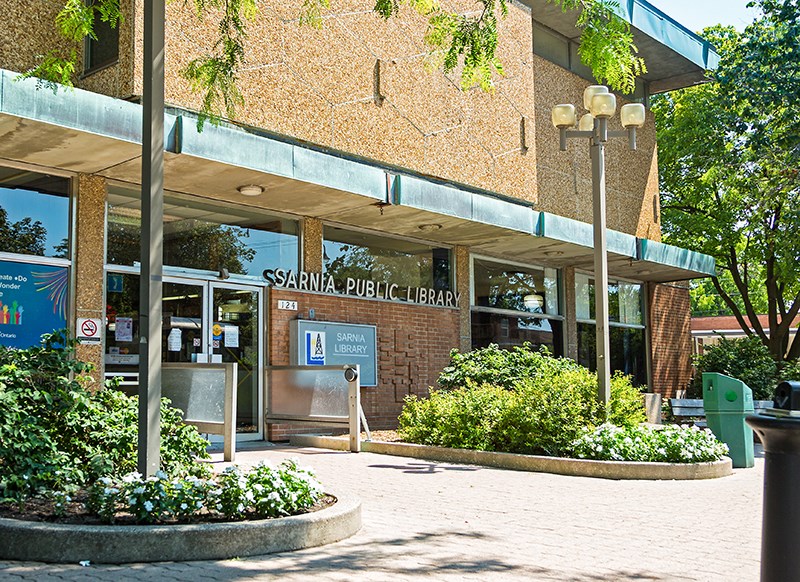The downtown Sarnia Library branch.