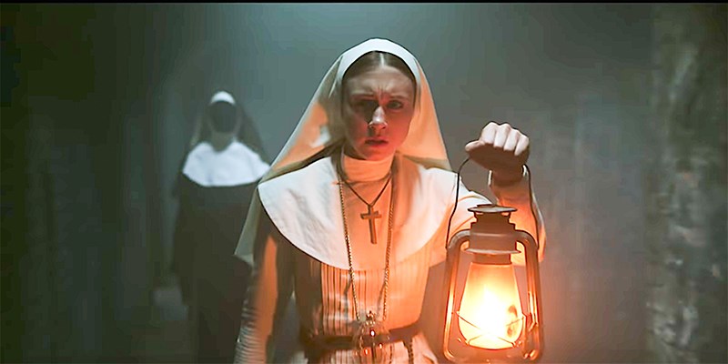 Taissa Farmiga stars as Sister Irene in The Nun.Photo Credit: Warner Bros.